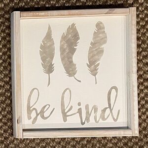 Be Kind Text Wall Art